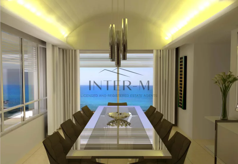 Sea Front Villa For Sale In Kissonerga, Paphos District (4 Bedroom)
