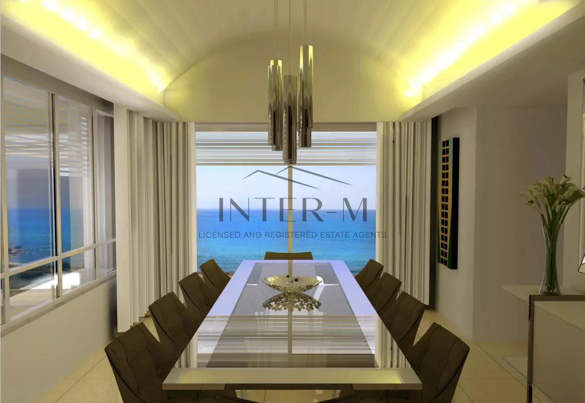 Sea Front Villa For Sale In Kissonerga, Paphos District (4 Bedroom)