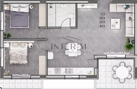 Contemporary 2-Bedroom Apartment For Sale In Trachoni, Limassol (2 Bedroom) φωτογραφία 7