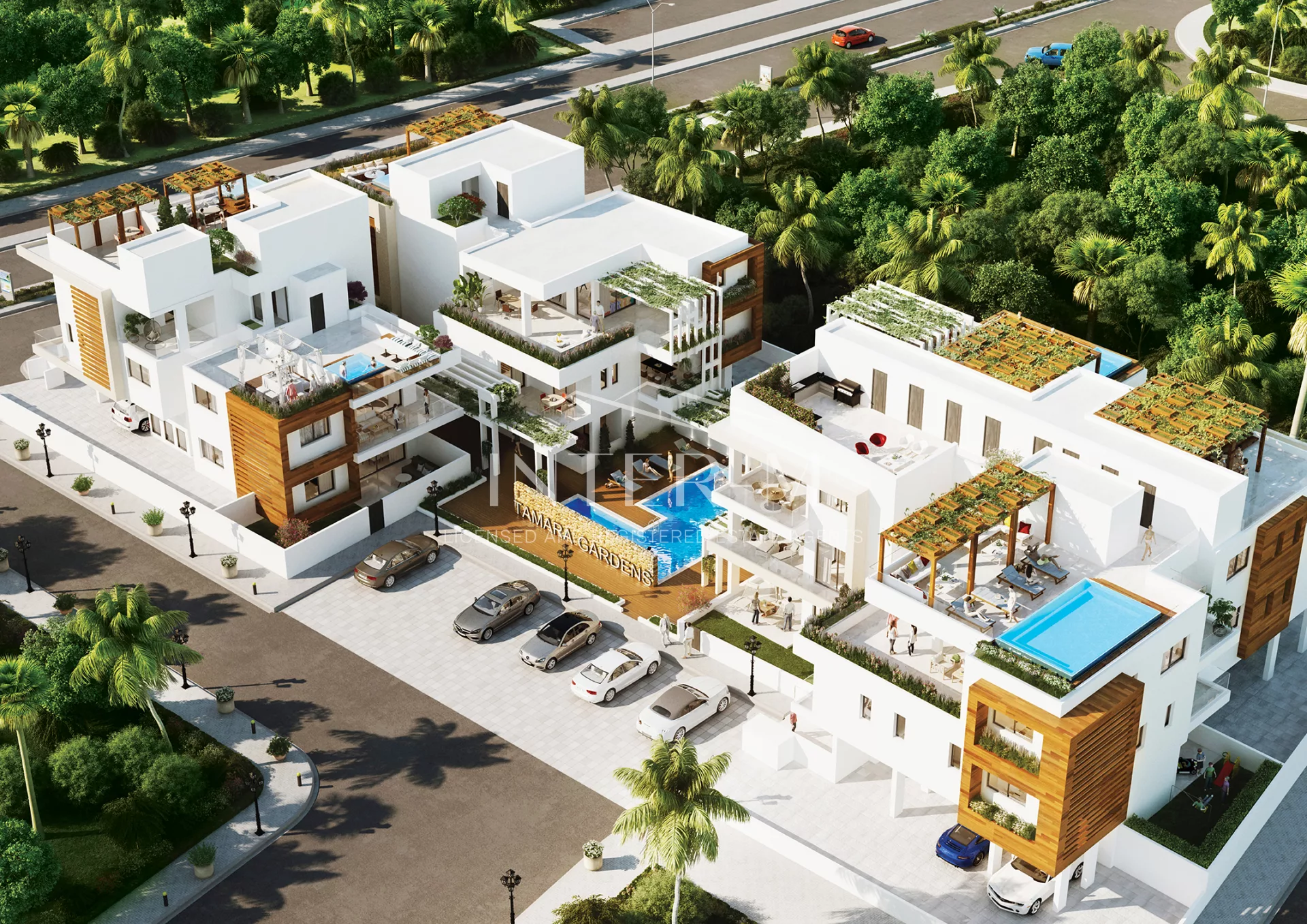 Exotic Apartments In Livadia, Larnaca With Roof Top Pool With Extra Room (2 Bedroom)
