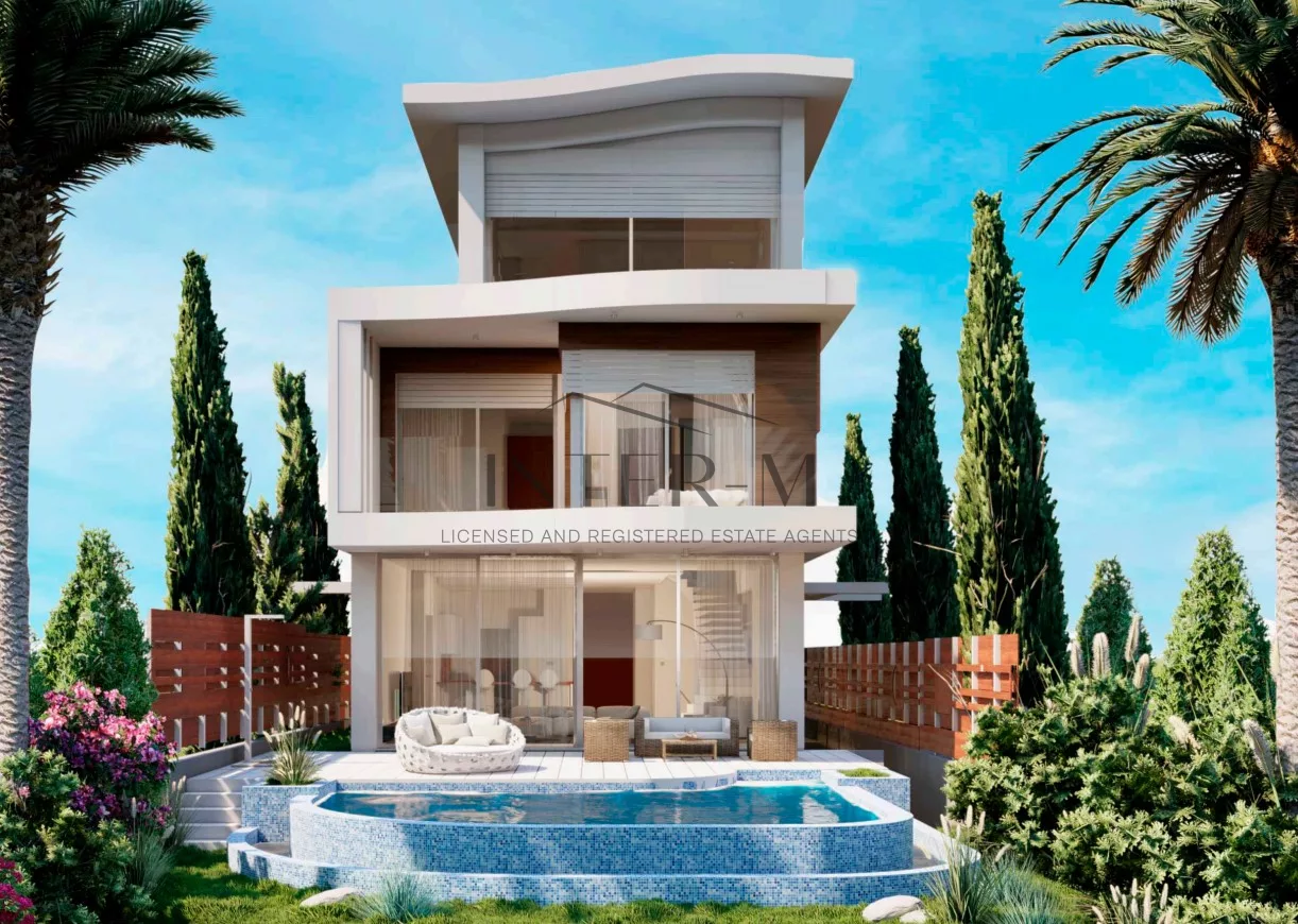 Contemporary Off Plan Villa For Sale In Kissonerga, Paphos, Cyprus(5 Bedrooms)