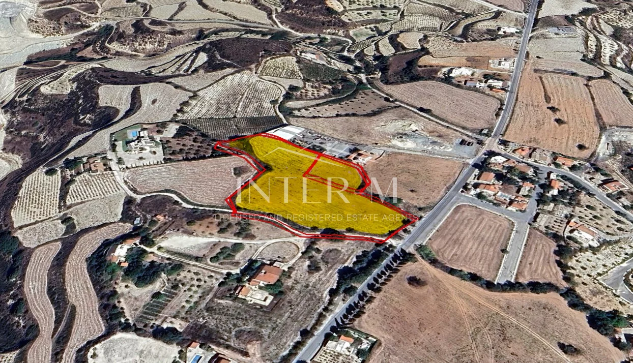 Two Connected Residential Lands For Sale In Kallepeia, Paphos, Cyprus (14383 Sq.m)