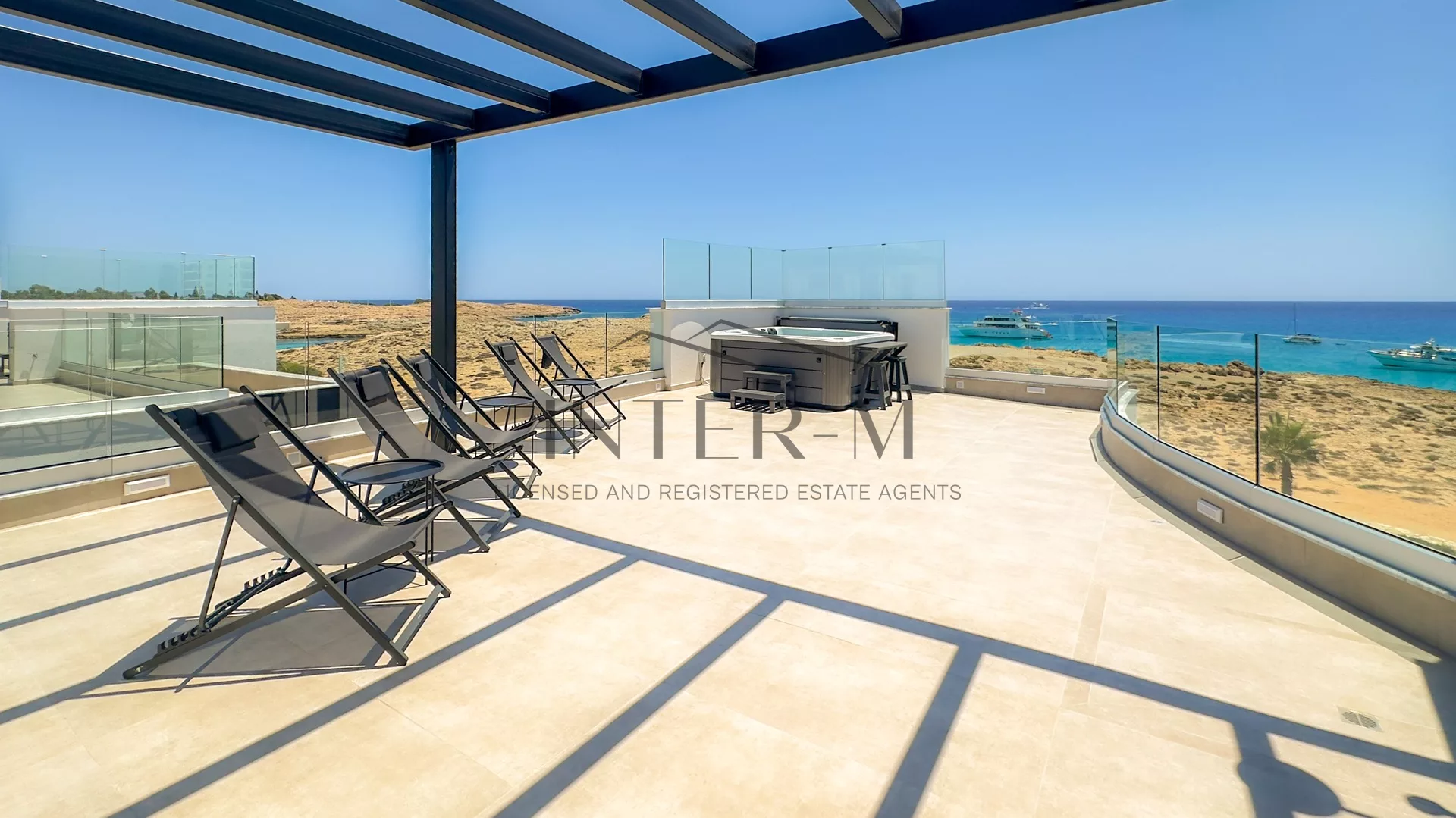 Beachfront Villa For Sale In Famagusta, Ayia Napa, Cyprus (4 Bedroom) (4 Bedroom) φωτογραφία 2