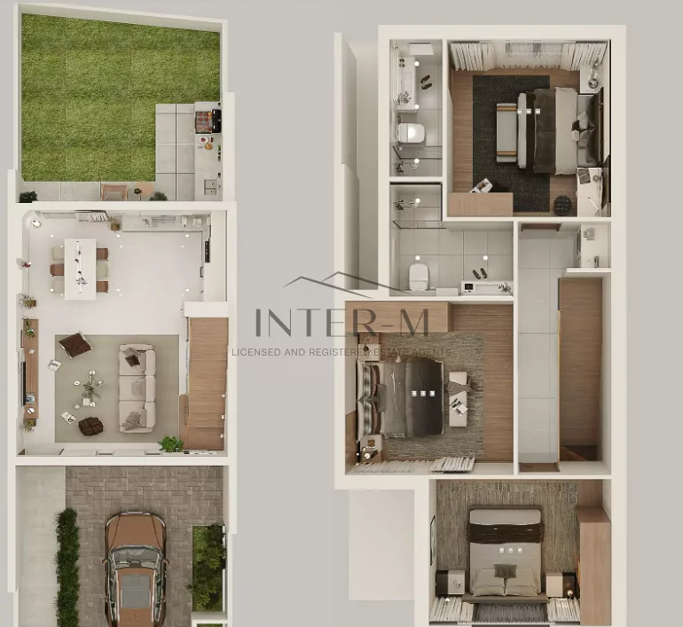 Beautiful Semi-detached Fоr Sale  Under Construction In,Aradippou, Larnaca, Cyprus (3 Bedroom) φωτογραφία 2