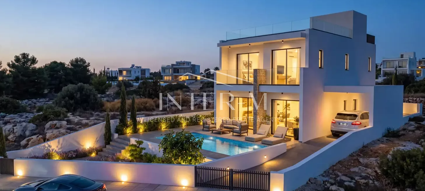 BRAND-NEW 4-BEDROOM LUXURY VILLA FOR SALE – PEYIA, PAPHOS,CYPRUS photo 1