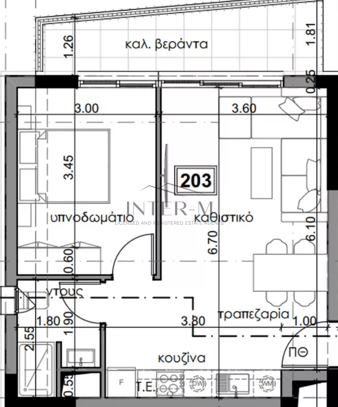 Modern 1-Bedroom Apartment For Sale – Asomatos, Limassol,Cyprus (1 Bedroom) φωτογραφία 2
