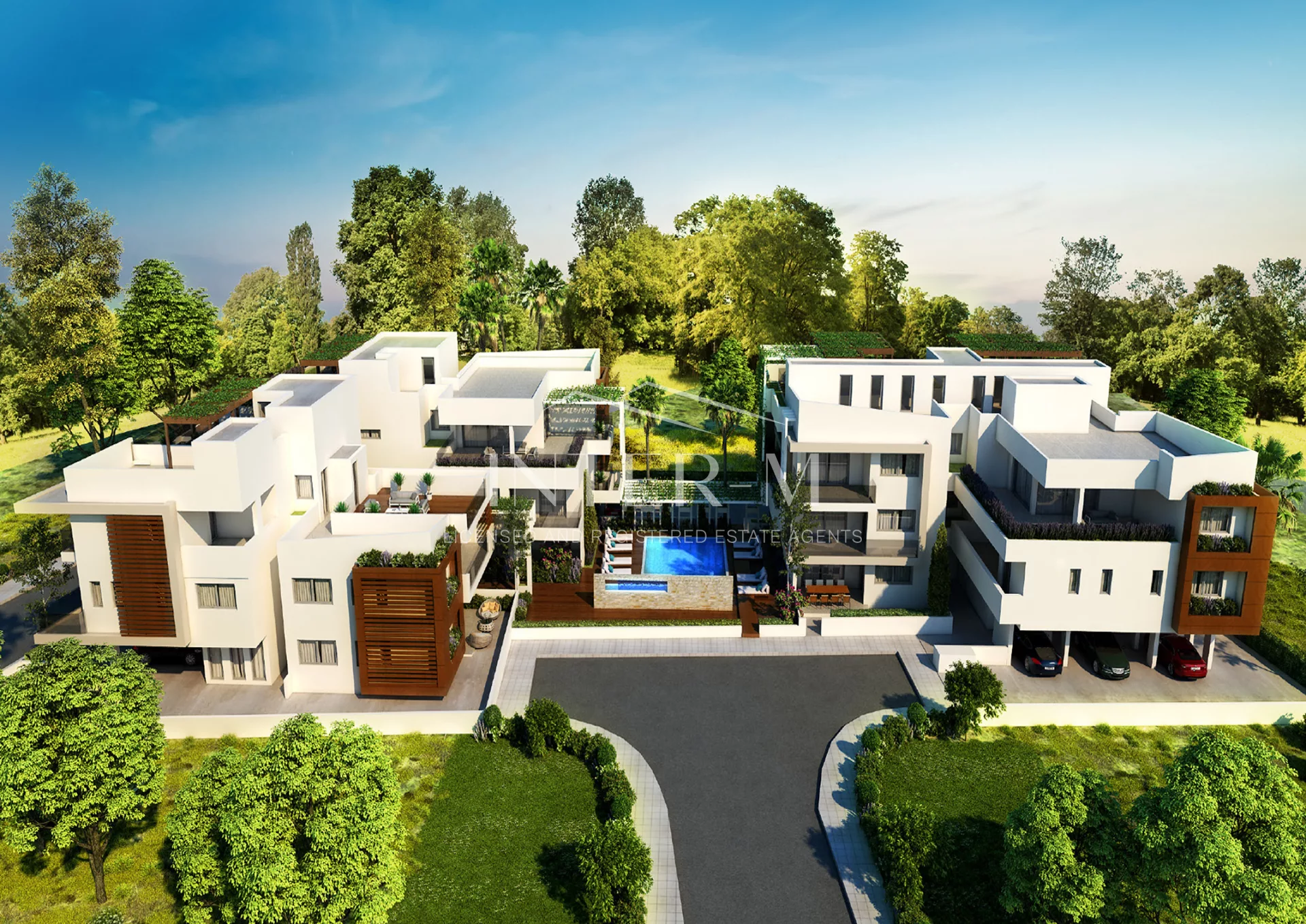 Exotic Apartments In Livadia, Larnaca With Roof Top Pool With Extra Room (2 Bedroom)
