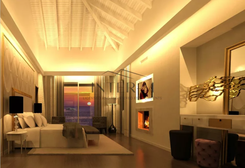 Sea Front Villa For Sale In Kissonerga, Paphos District (4 Bedroom)