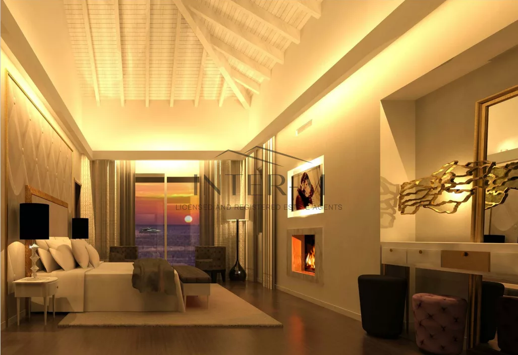 Sea Front Villa For Sale In Kissonerga, Paphos District (4 Bedroom)