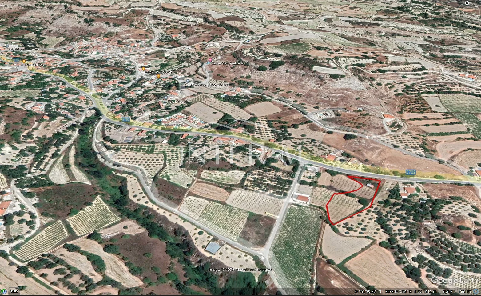 Residential Land For Sale In Letymbou, Paphos, Cyprus(2,536 Sq.m) photo 1