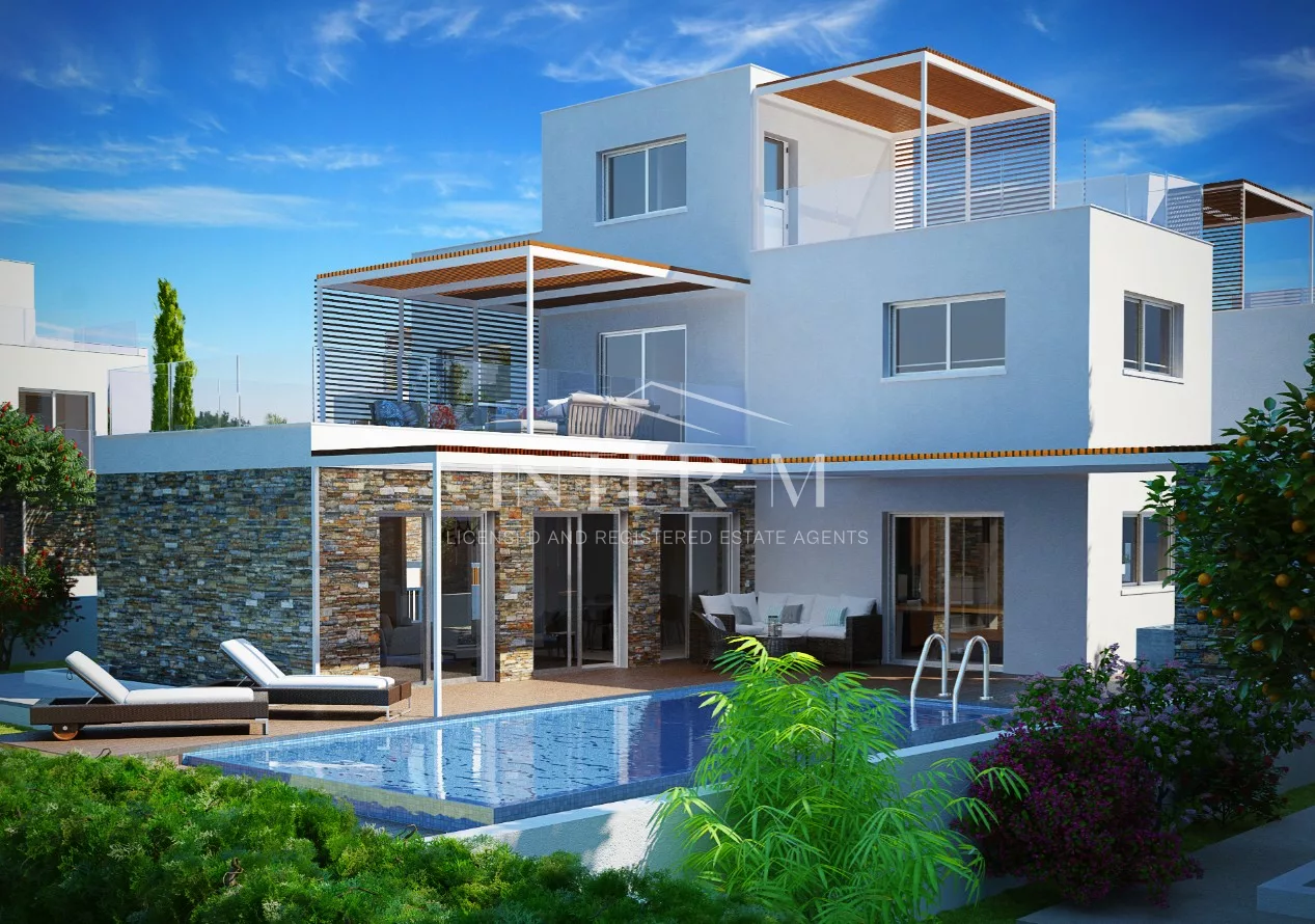 Luxury Coastal Villa For Sale In Yeroskipou, Paphos, Cyprus(4 Bedrooms)