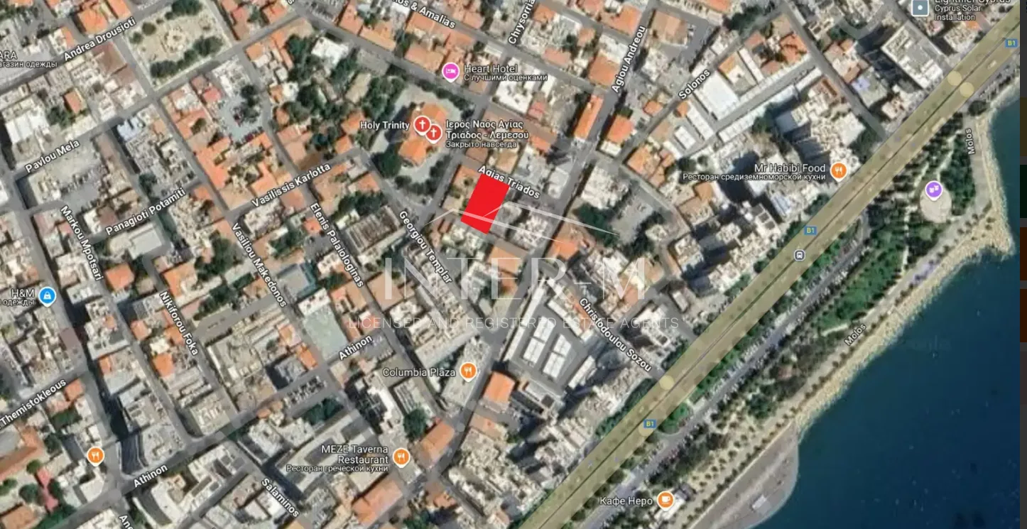 Residential Plot 630 M² In Historical Center, Limassol, Cyprus  (630 sq.m)