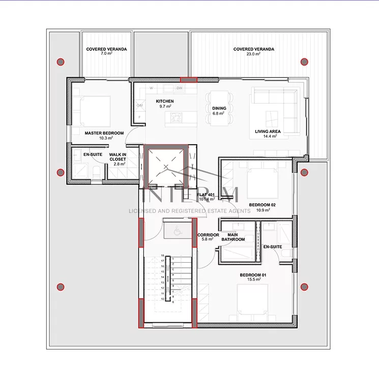 Luxury Penthouse  For Sale In Mackenzy , Larnaca (3 Bedroom) photo 17