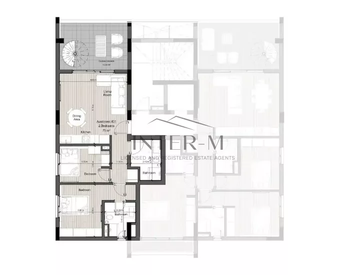 Penthouse For Sale With Roof Terrace – Neapolis, Limassol,Cyprus (2 Bedroom) φωτογραφία 2