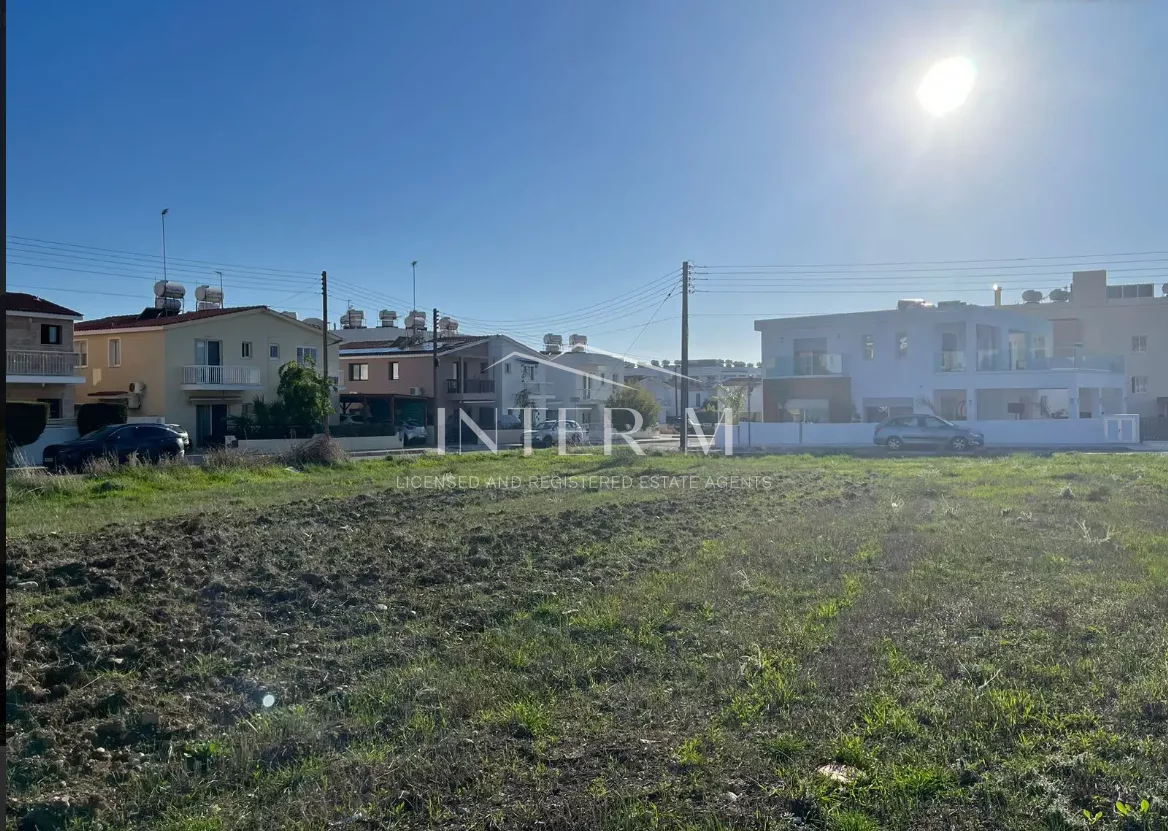 Prime Residential Corner Plot For Sale In Geroskipou, Paphos (596 Sq.m) photo 2