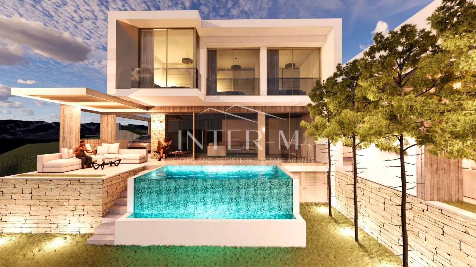 Under Construction Luxury Semi-Detached House With Pool For Sale In Tsada, Paphos, Cyprus  (3 Bedroom)