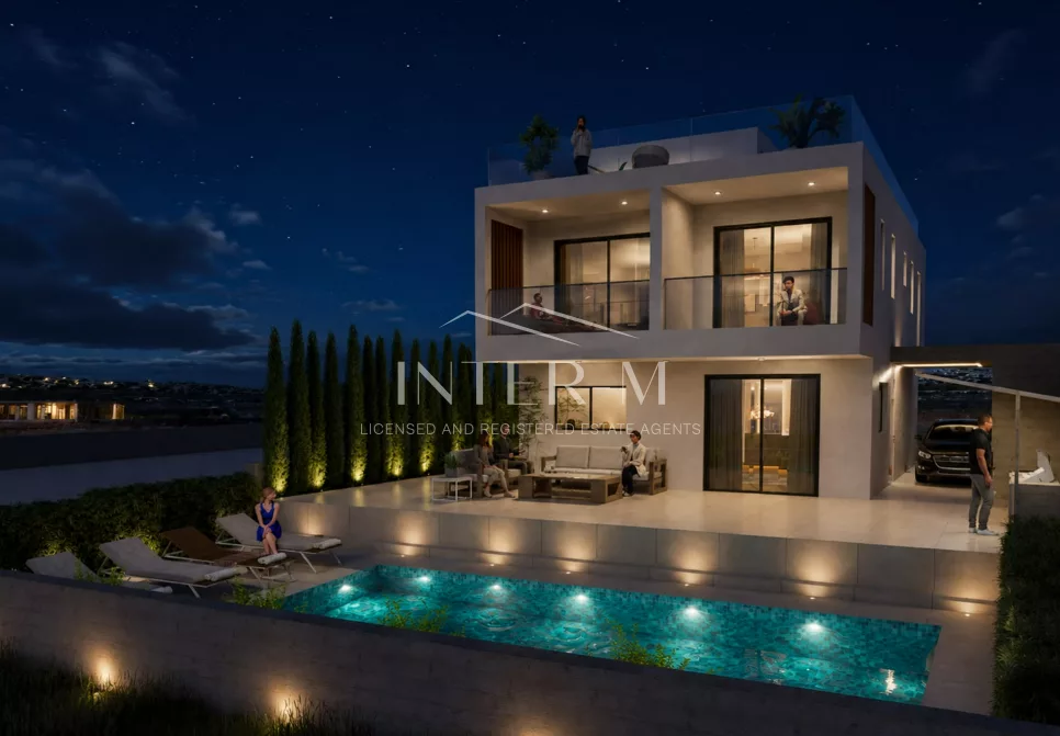 MODERN 3-BEDROOM VILLA WITH PRIVATE POOL & ROOF TERRACE FOR SALE – GEROSKIPOU, PAPHOS,CYRPUS photo 1